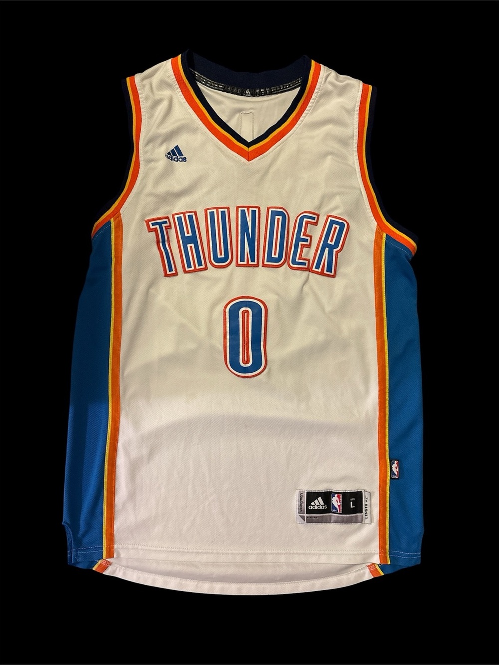 Vintage Adidas NBA Oklahoma City Thunder Westbrook Jersey  Size: Large